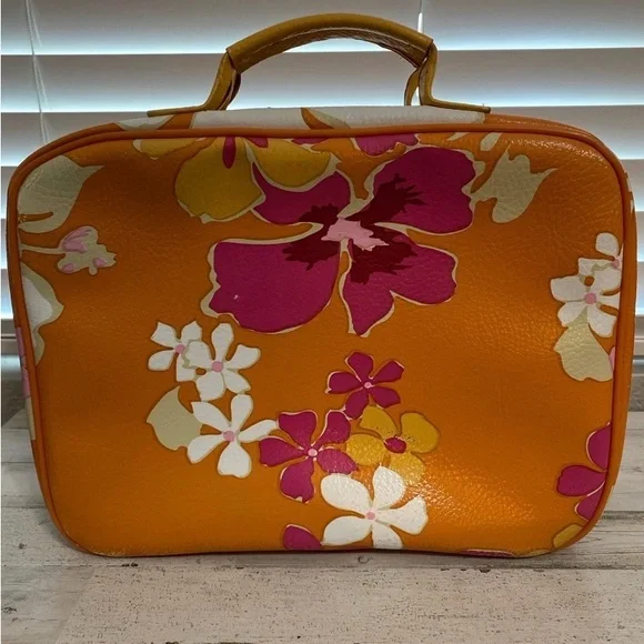 Roxy Quicksilver Floral Cosmetic Luggage Bag for Travel - Picture 3 of 12